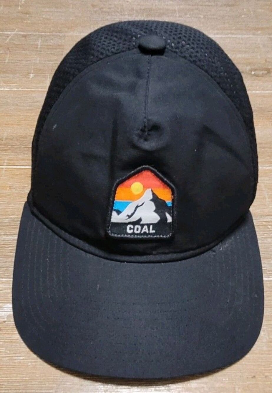 Coal The One Peak Hat Black Breathable Snapback Cap One Touch Hiking Outdoors